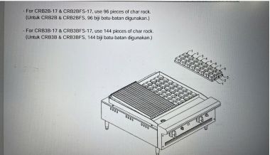 Bếp nướng than đá nhân tạo Berjaya CRB3B-17